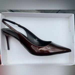 Elegant Brown Slingback Heels